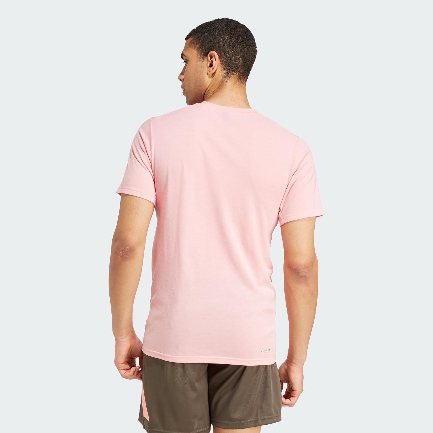 image:imageadidas Mens Essentials Feel Ready Training TShirtSemi Pink SparkBlack