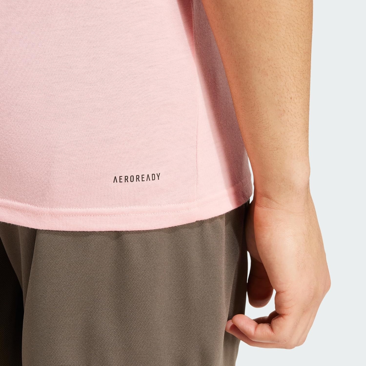 image:imageadidas Mens Essentials Feel Ready Training TShirtSemi Pink SparkBlack