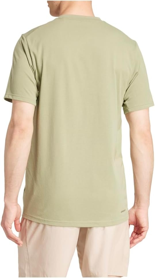 image:imageadidas Mens Essentials Feel Ready Training TShirtTent GreenBlack