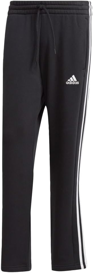 image:imageadidas Mens Essentials Fleece Open Hem 3Stripes PantsBlack2023