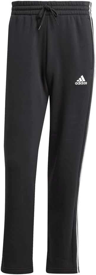 image:imageadidas Mens Essentials Fleece Open Hem 3Stripes PantsBlack2023