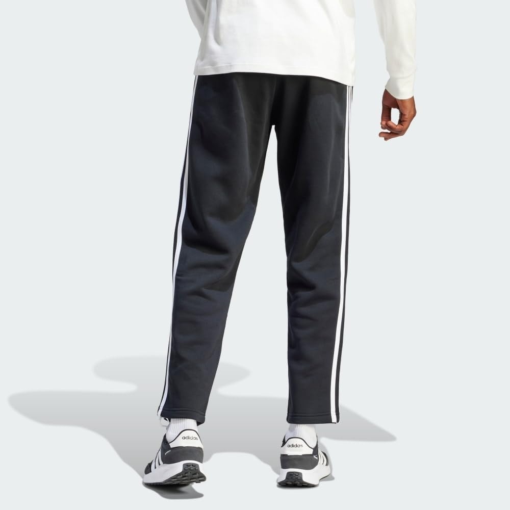 image:imageadidas Mens Essentials Fleece Open Hem 3Stripes PantsBlack2023