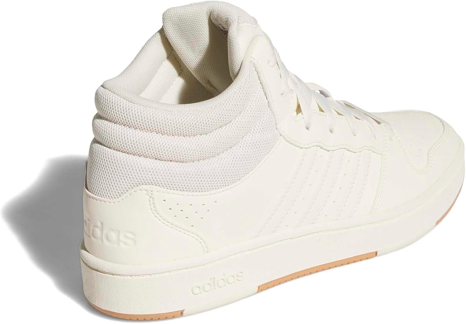 image:imageadidas Mens Hoops Mid Classic Lace Up Sneakers Shoes Casual Blue WhiteCream WhiteGum