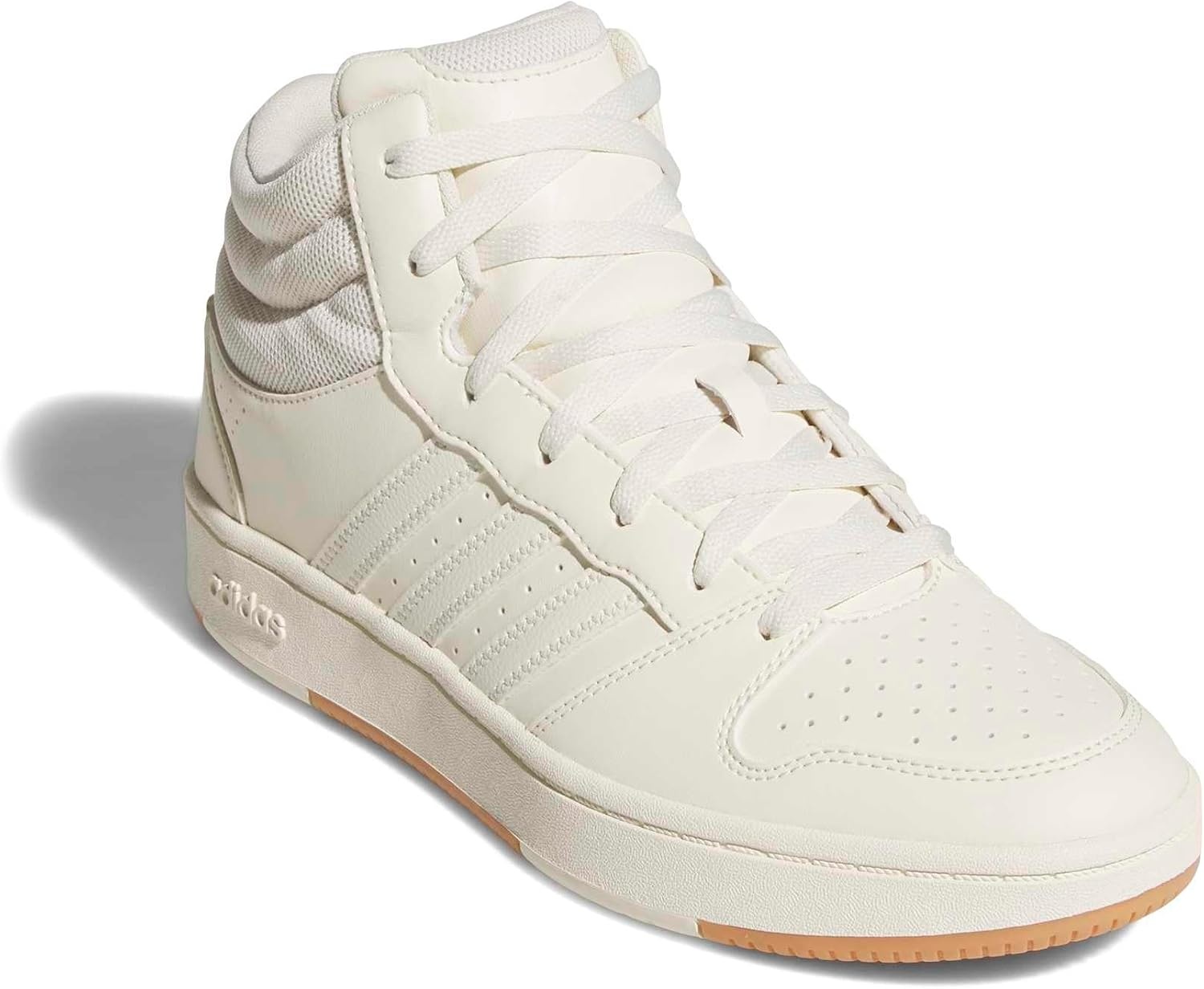 image:imageadidas Mens Hoops Mid Classic Lace Up Sneakers Shoes Casual Blue WhiteCream WhiteGum