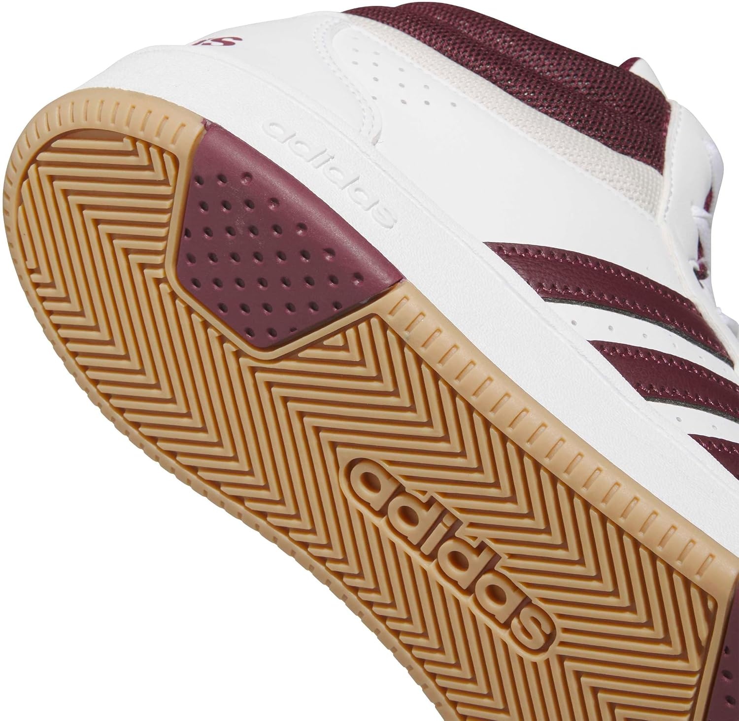 image:imageadidas Mens Hoops Mid Classic Lace Up Sneakers Shoes Casual Blue WhiteWhiteMaroonOrbit Grey