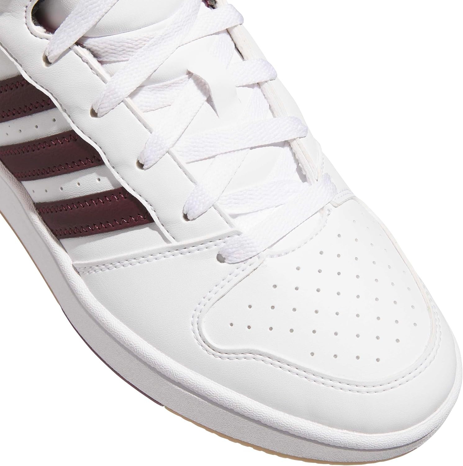 image:imageadidas Mens Hoops Mid Classic Lace Up Sneakers Shoes Casual Blue WhiteWhiteMaroonOrbit Grey