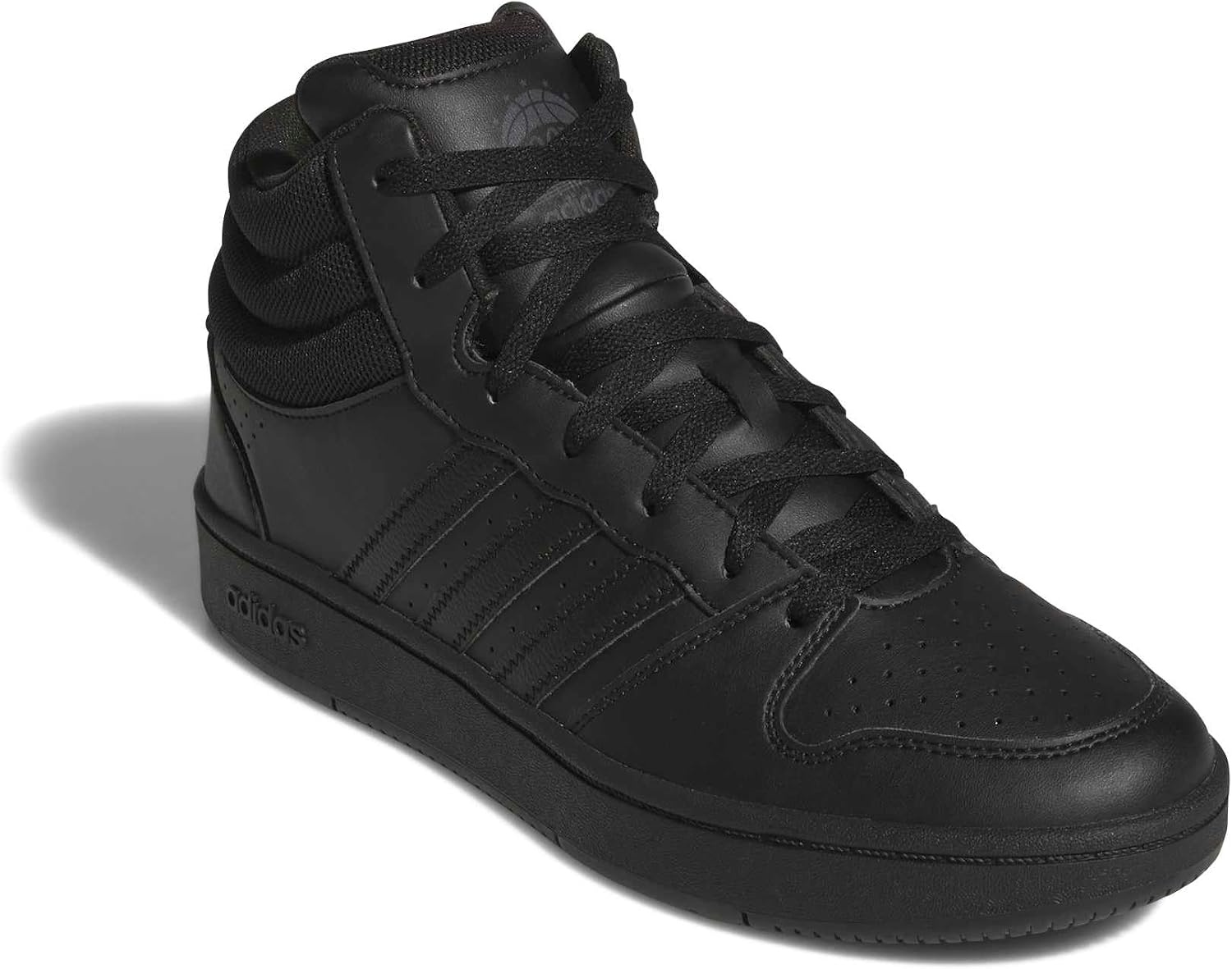 image:imageadidas Mens Hoops Mid Classic Lace Up Sneakers Shoes Casual Blue WhiteWhitePreloved InkOrbit Grey