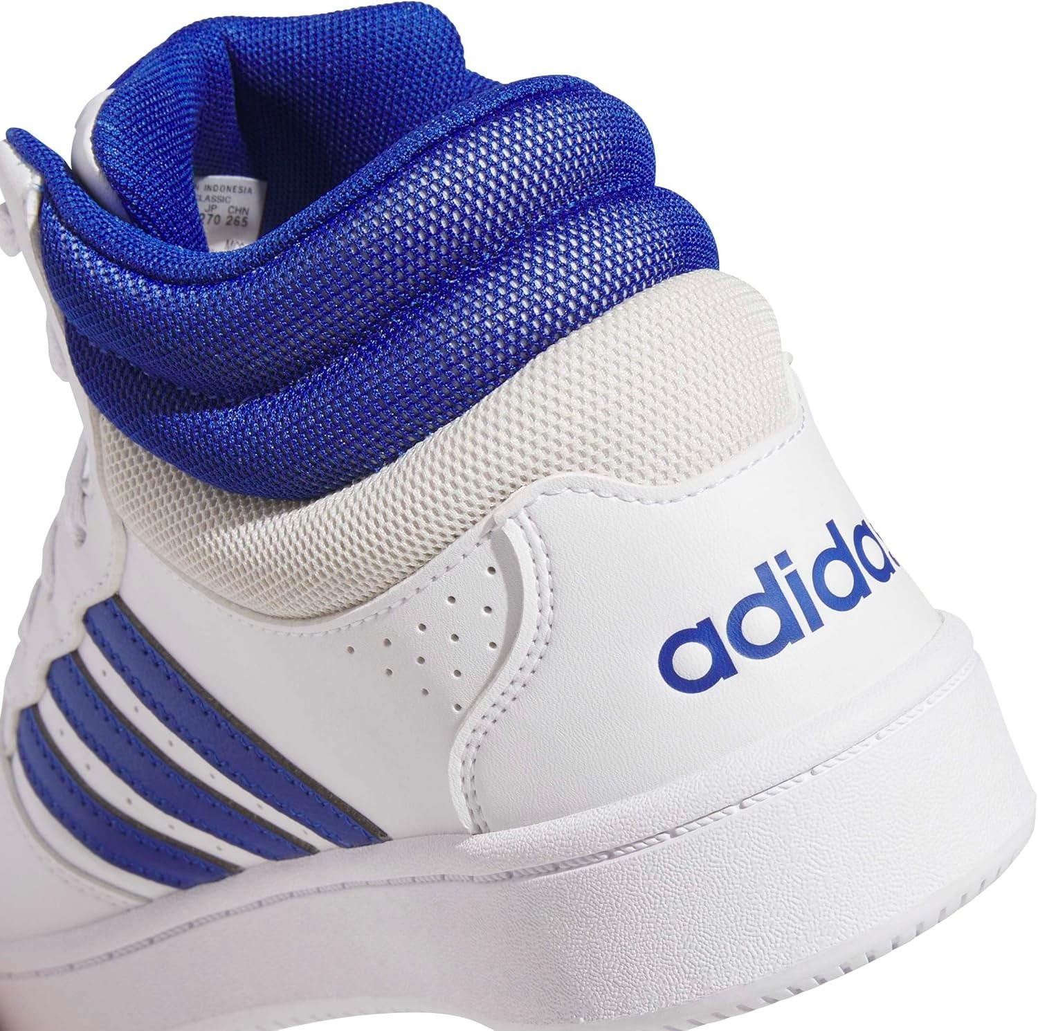 image:imageadidas Mens Hoops Mid Classic Lace Up Sneakers Shoes Casual Blue WhiteWhiteTeam Royal BlueOrbit Grey