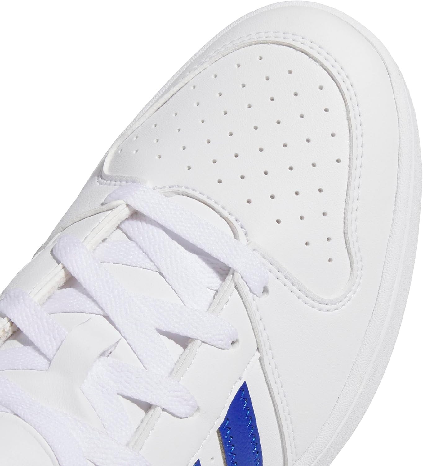 image:imageadidas Mens Hoops Mid Classic Lace Up Sneakers Shoes Casual Blue WhiteWhiteTeam Royal BlueOrbit Grey