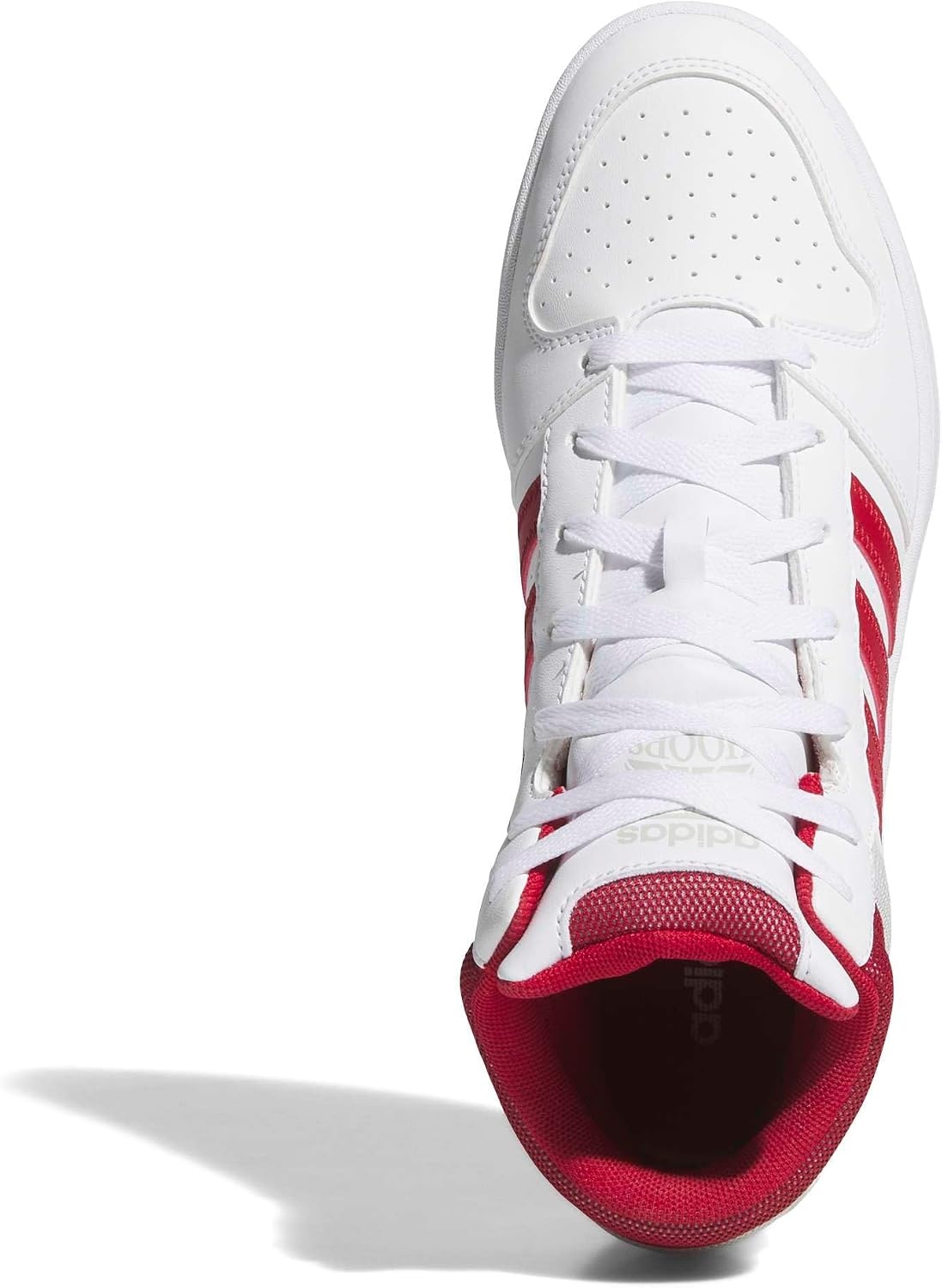 image:imageadidas Mens Hoops Mid Classic Lace Up Sneakers Shoes Casual Blue WhiteWhiteTeam Victory RedGrey