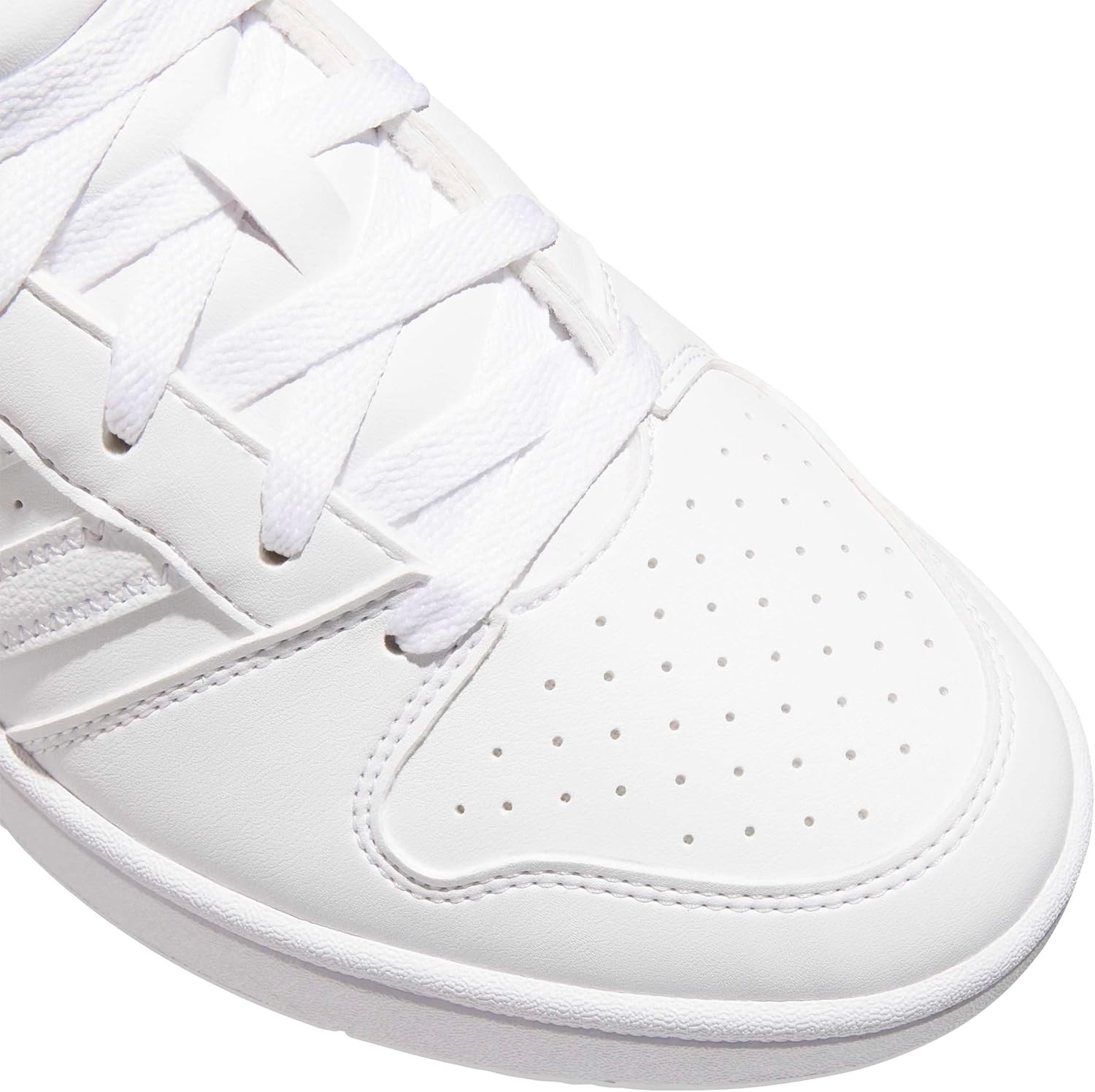 image:imageadidas Mens Hoops Mid Classic Lace Up Sneakers Shoes Casual Blue WhiteWhiteWhiteGrey
