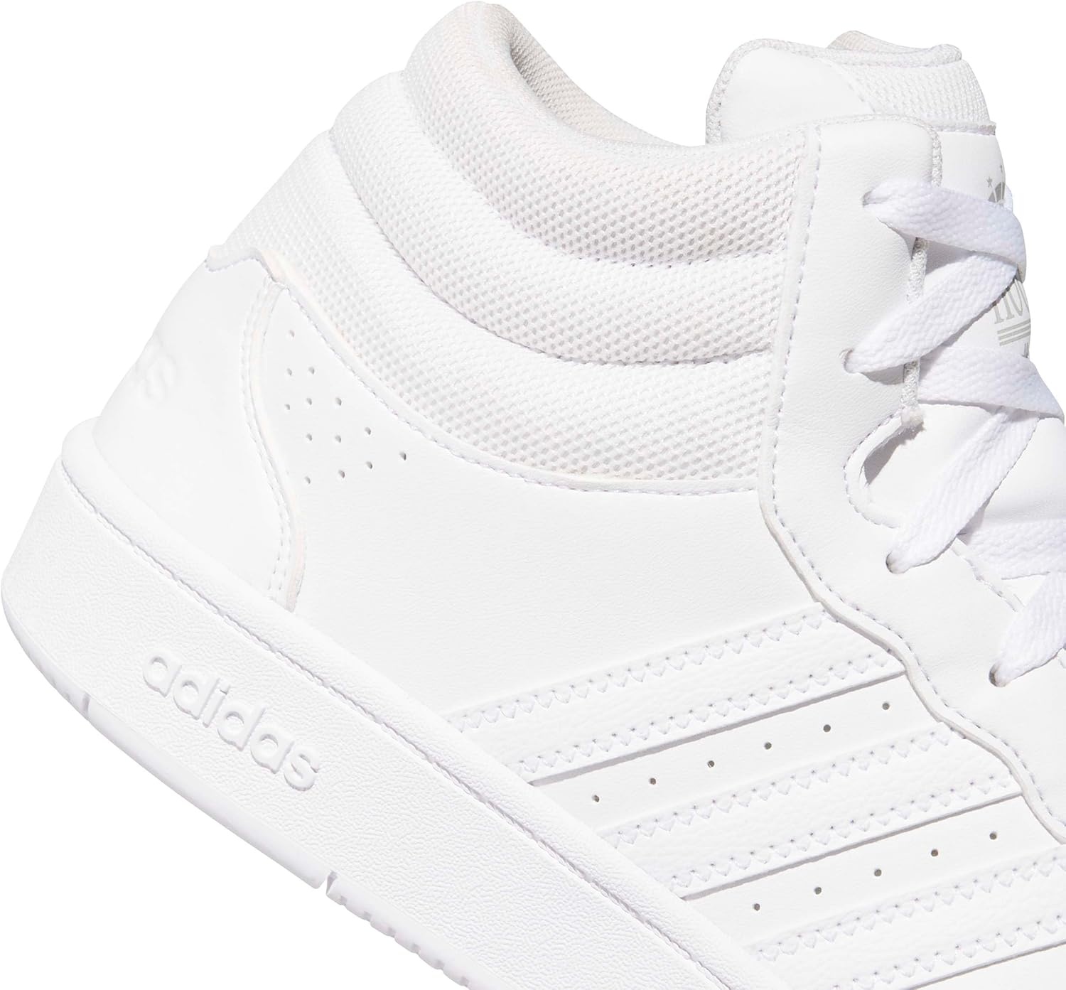 image:imageadidas Mens Hoops Mid Classic Lace Up Sneakers Shoes Casual Blue WhiteWhiteWhiteGrey