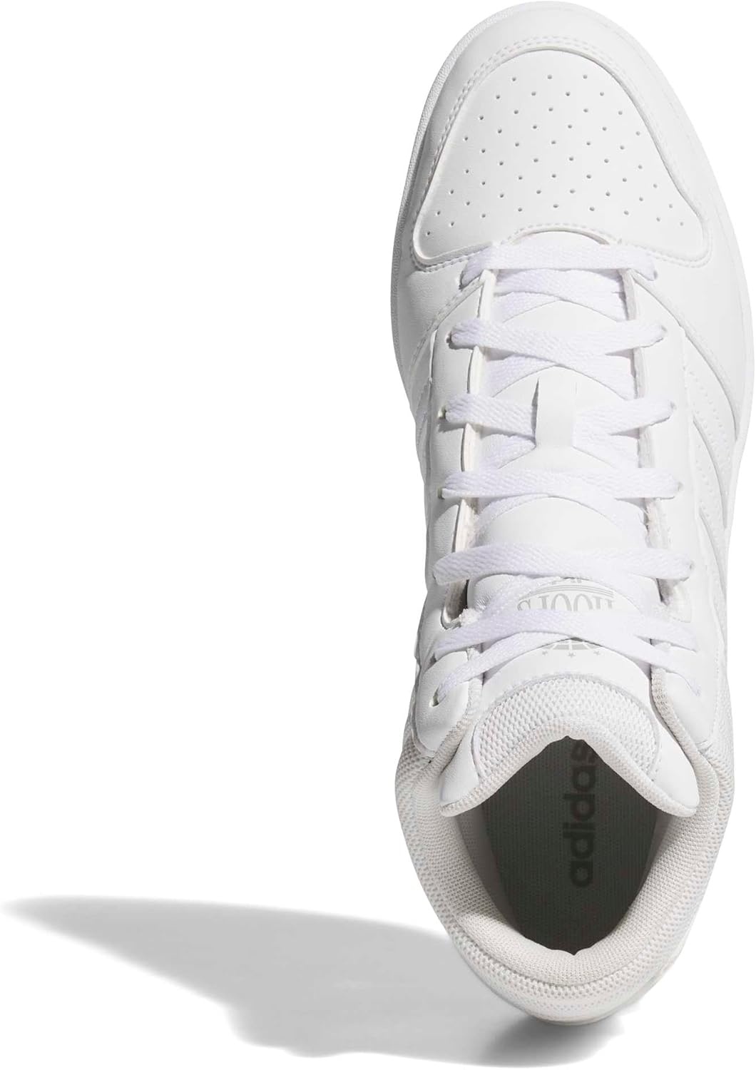 image:imageadidas Mens Hoops Mid Classic Lace Up Sneakers Shoes Casual Blue WhiteWhiteWhiteGrey