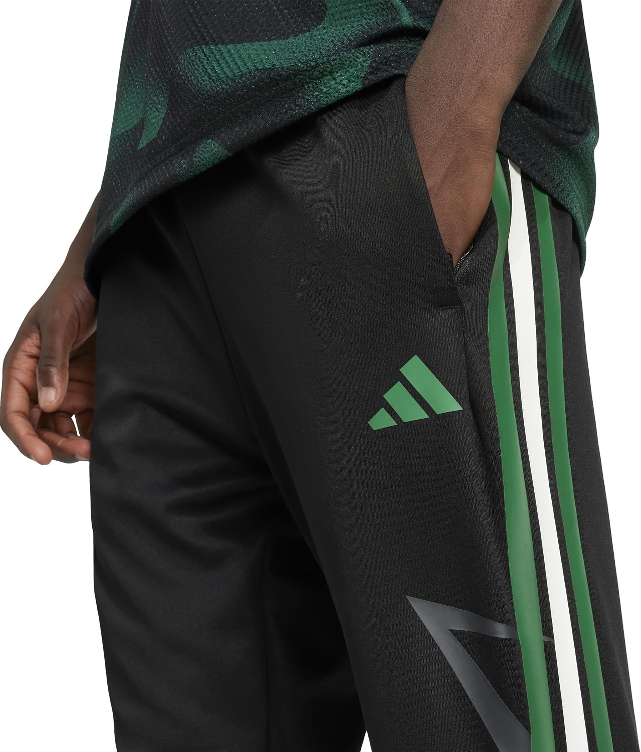 image:imageadidas Mens House of Tiro Nations Pack PantsBlackCollegiate GreenBlanch Green