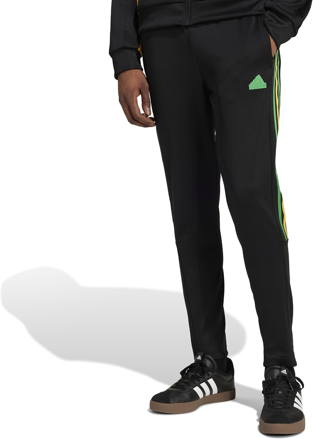 image:imageadidas Mens House of Tiro Nations Pack PantsBlackVivid GreenBold Gold