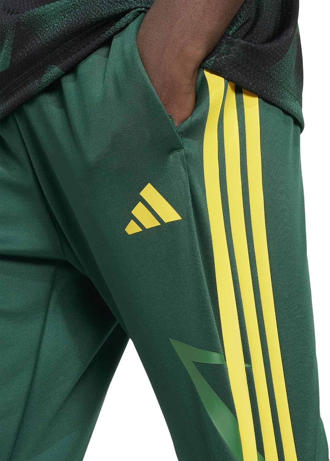 image:imageadidas Mens House of Tiro Nations Pack PantsCollegiate GreenBlanch CargoBold Gold