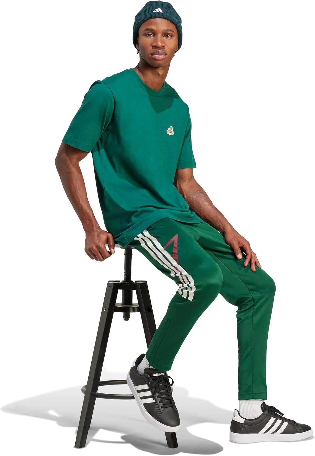 image:imageadidas Mens House of Tiro Nations Pack PantsDark GreenCollegiate BurgundyWhite