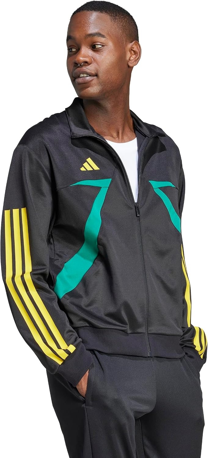 image:imageadidas Mens House of Tiro Nations Pack Track TopBlackBold GreenHazy Yellow