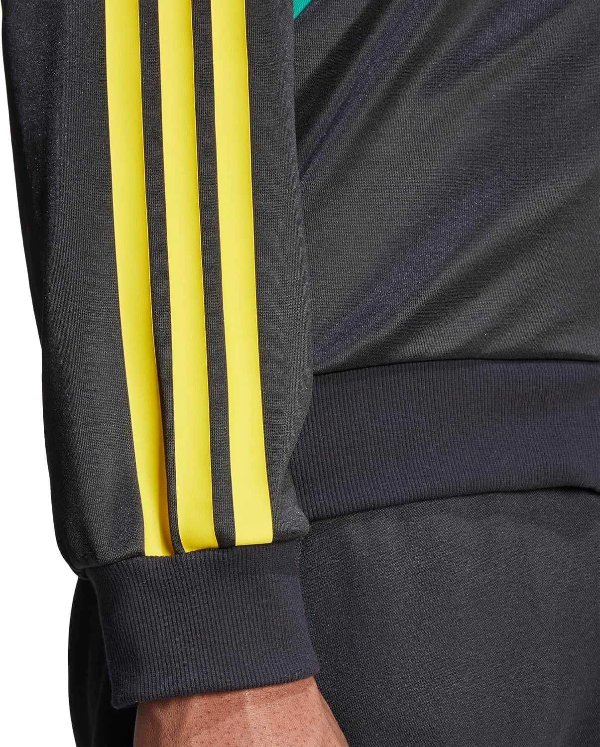 image:imageadidas Mens House of Tiro Nations Pack Track TopBlackBold GreenHazy Yellow