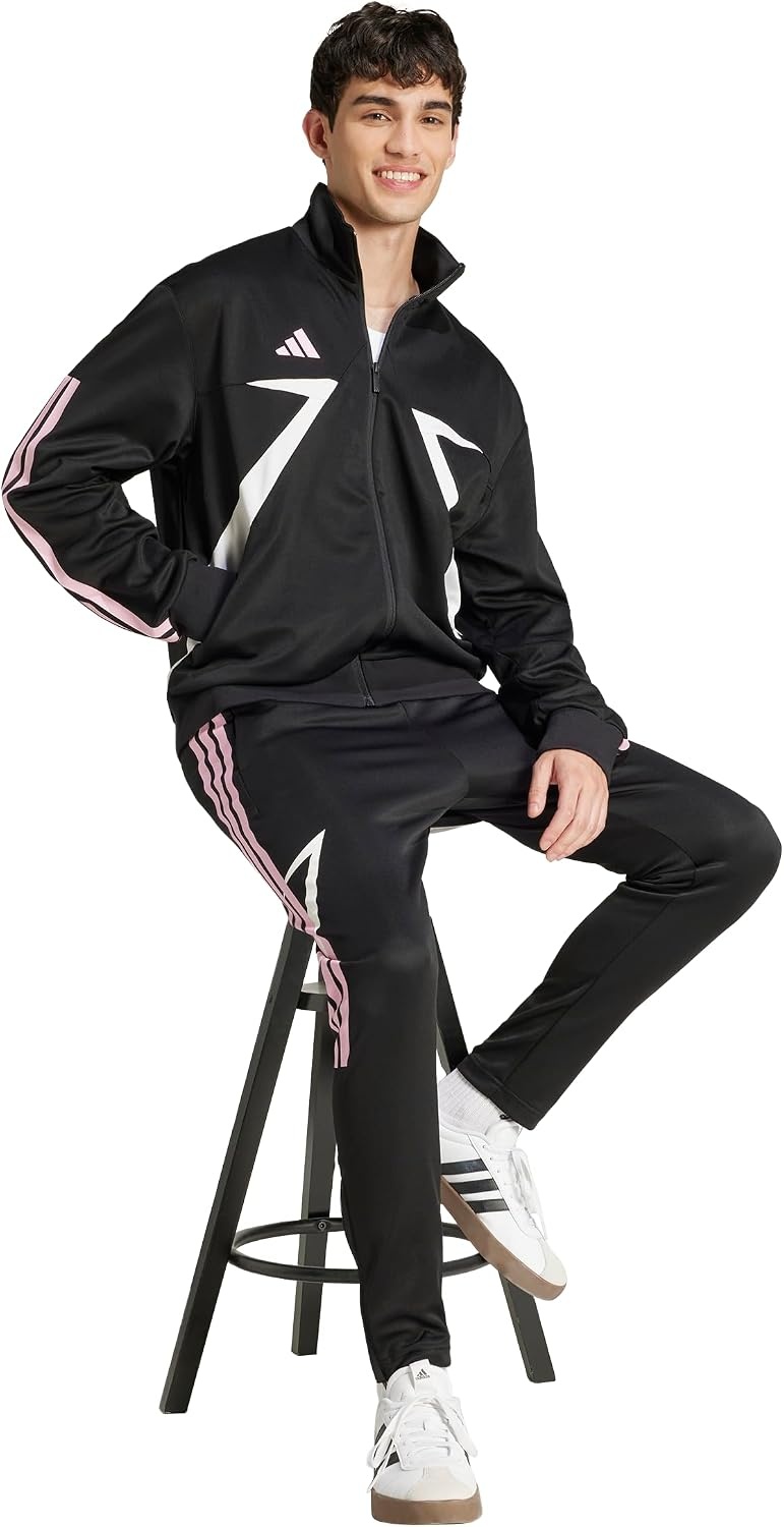 image:imageadidas Mens House of Tiro Nations Pack Track TopBlackWhiteTrue Pink
