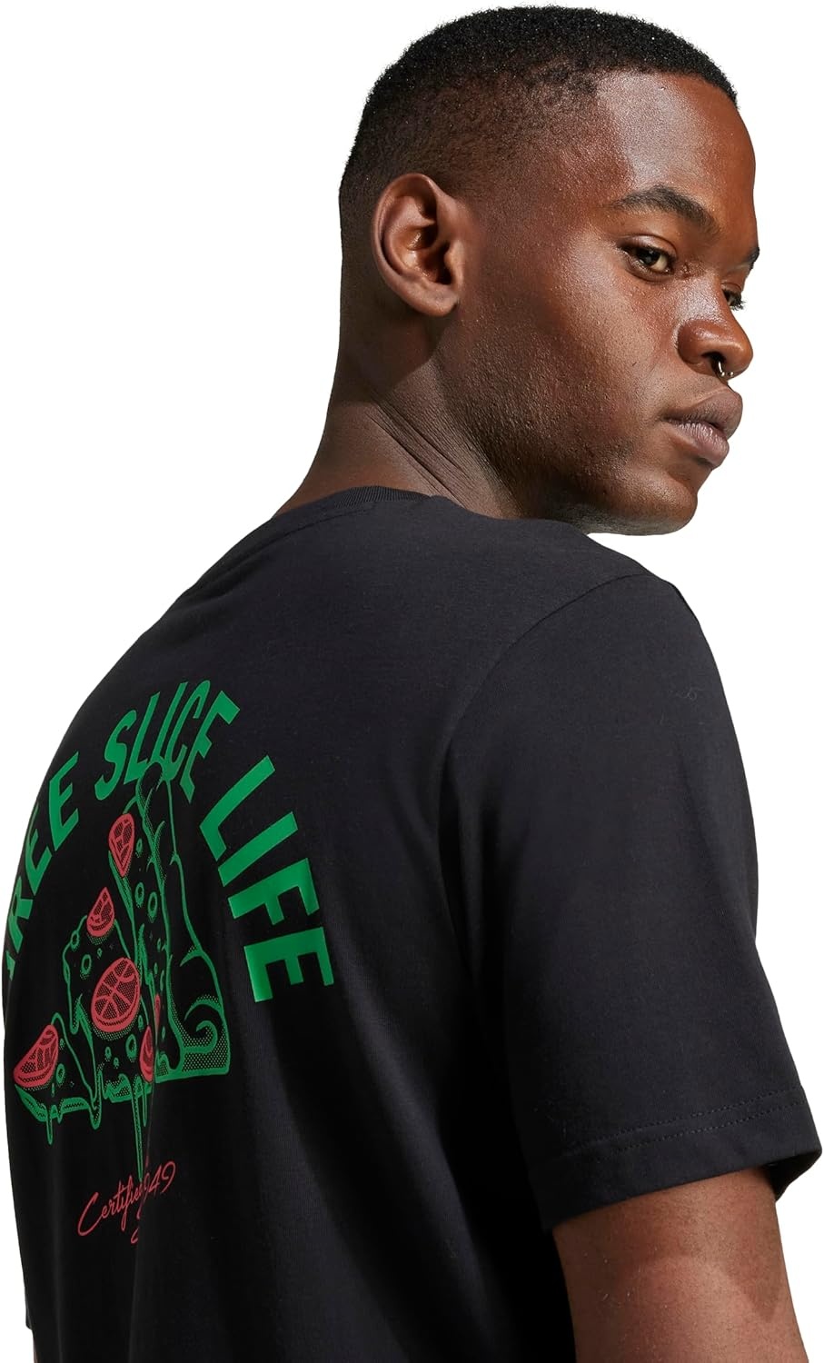image:imageadidas Mens Lounge Pizza Graphic TShirtBlack