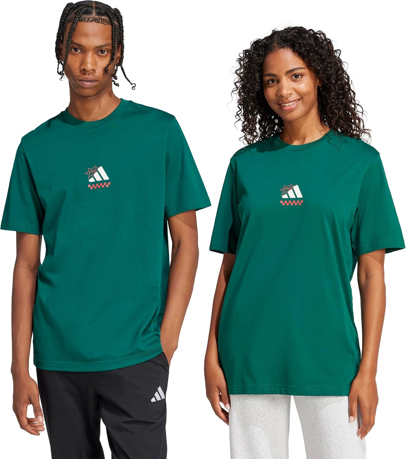 image:imageadidas Mens Lounge Pizza Graphic TShirtCollegiate Green