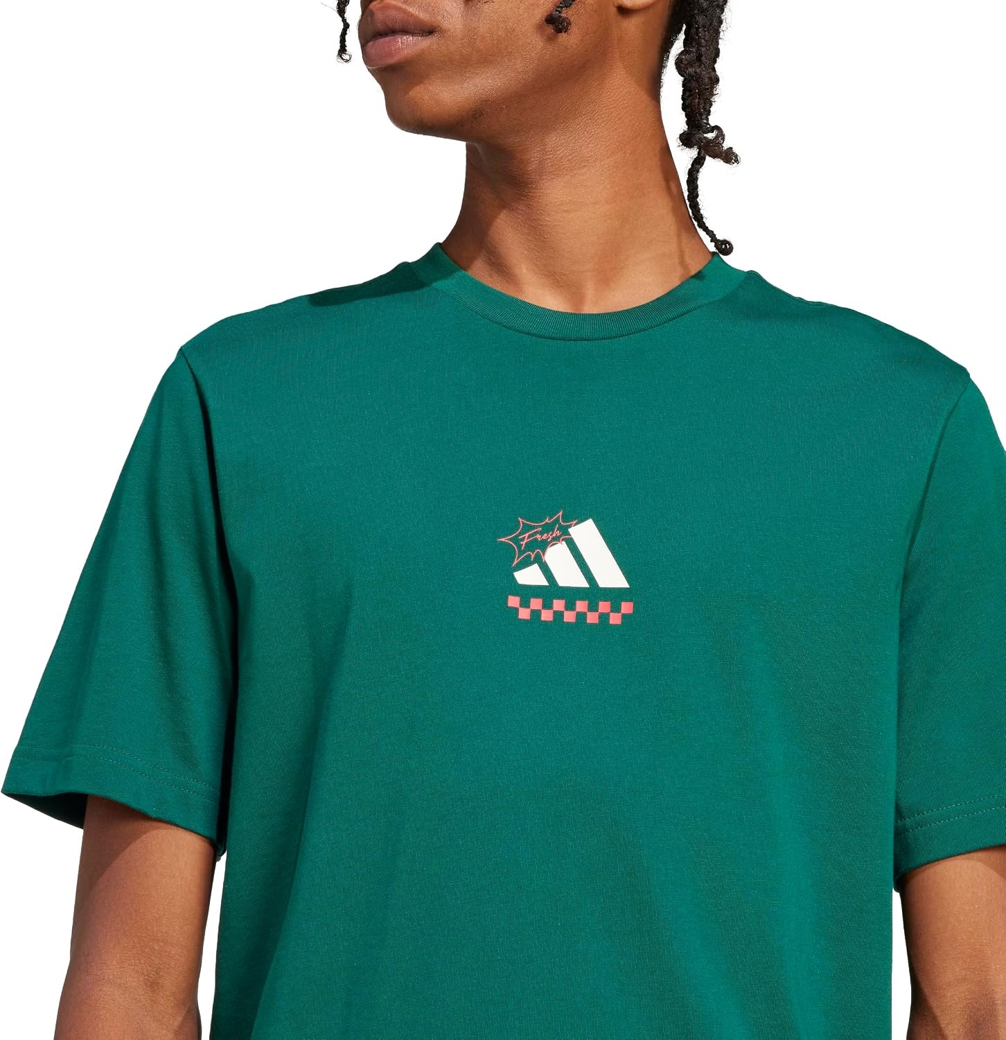 image:imageadidas Mens Lounge Pizza Graphic TShirtCollegiate Green