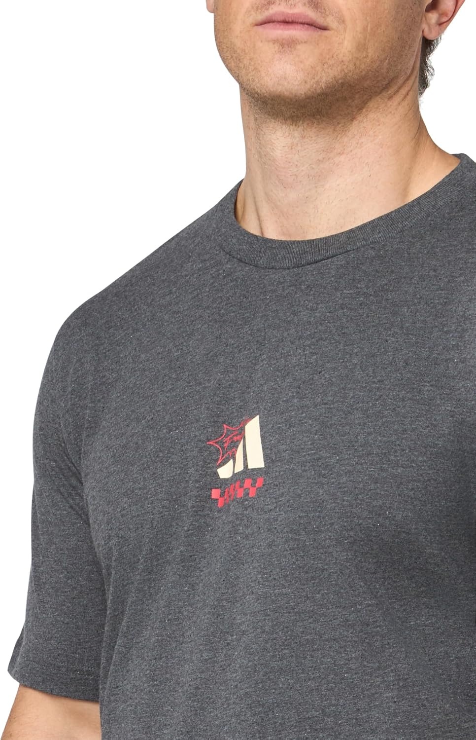 image:imageadidas Mens Lounge Pizza Graphic TShirtDark Grey Heather