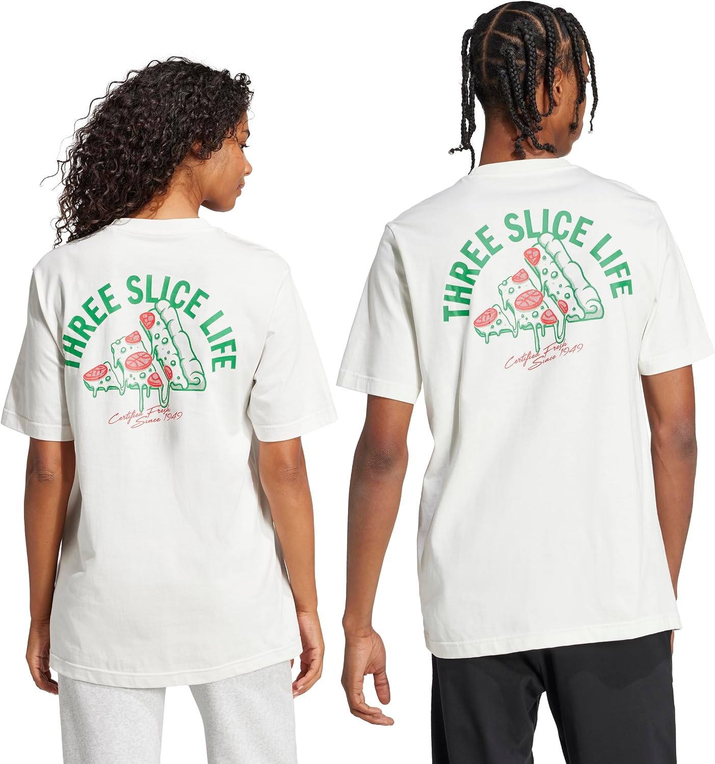 image:imageadidas Mens Lounge Pizza Graphic TShirtOffwhite