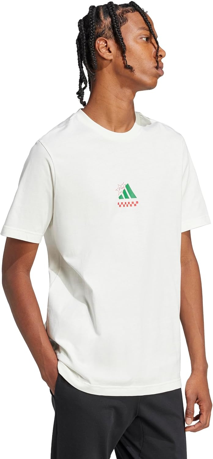 image:imageadidas Mens Lounge Pizza Graphic TShirtOffwhite