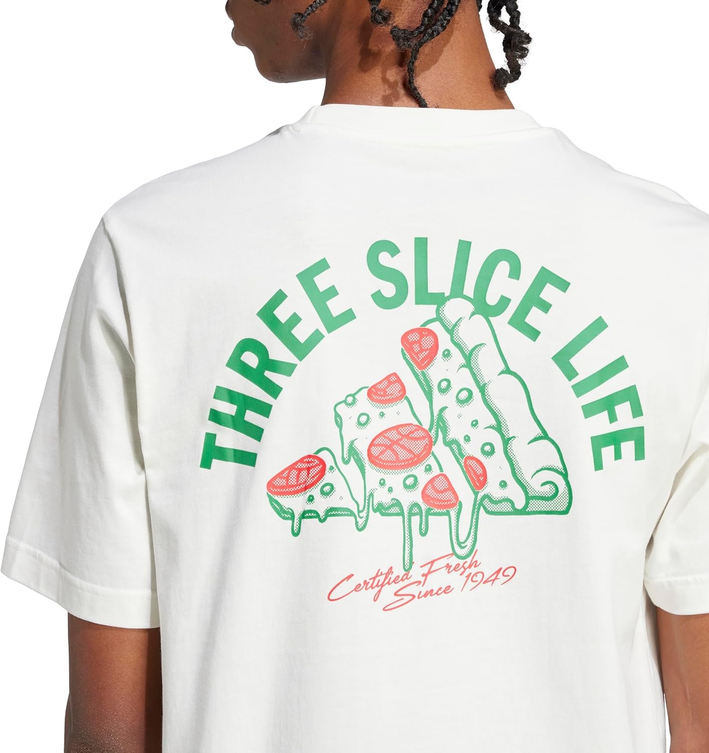 image:imageadidas Mens Lounge Pizza Graphic TShirtOffwhite