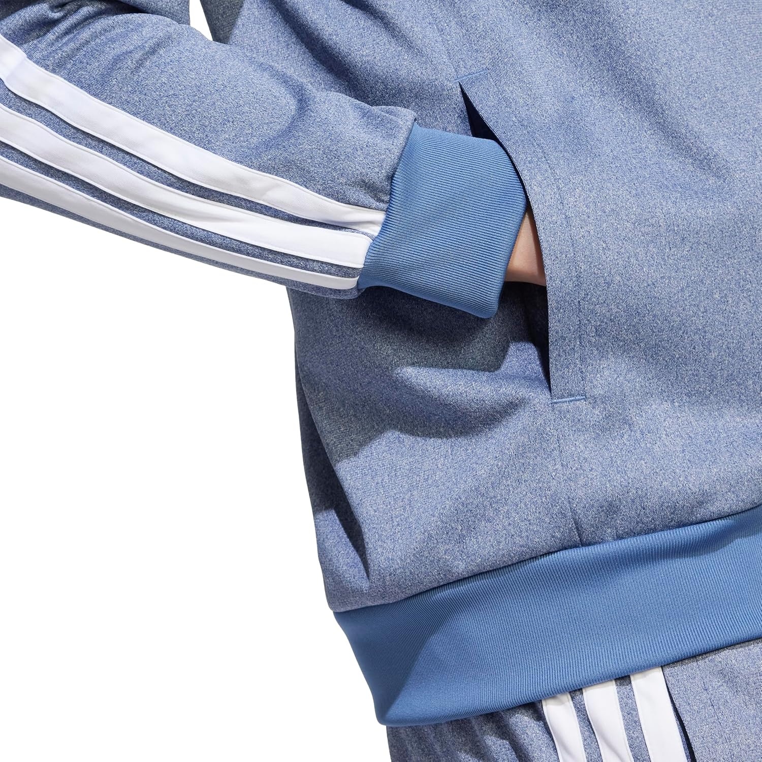 image:imageadidas Mens Size Tricot Track TopDark Blue Melange