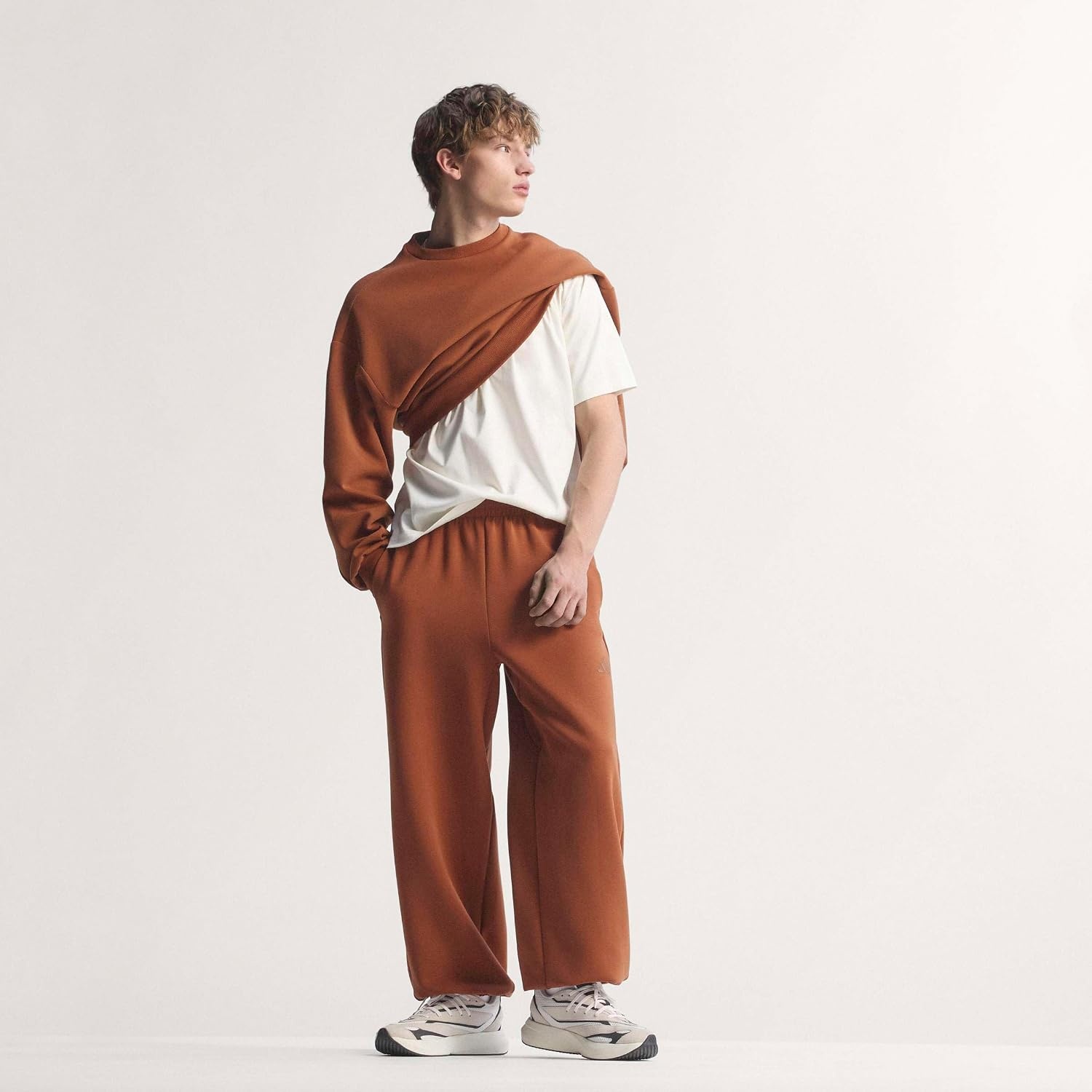 image:imageadidas Mens Soft Lux Loose PantsDusky Bronze