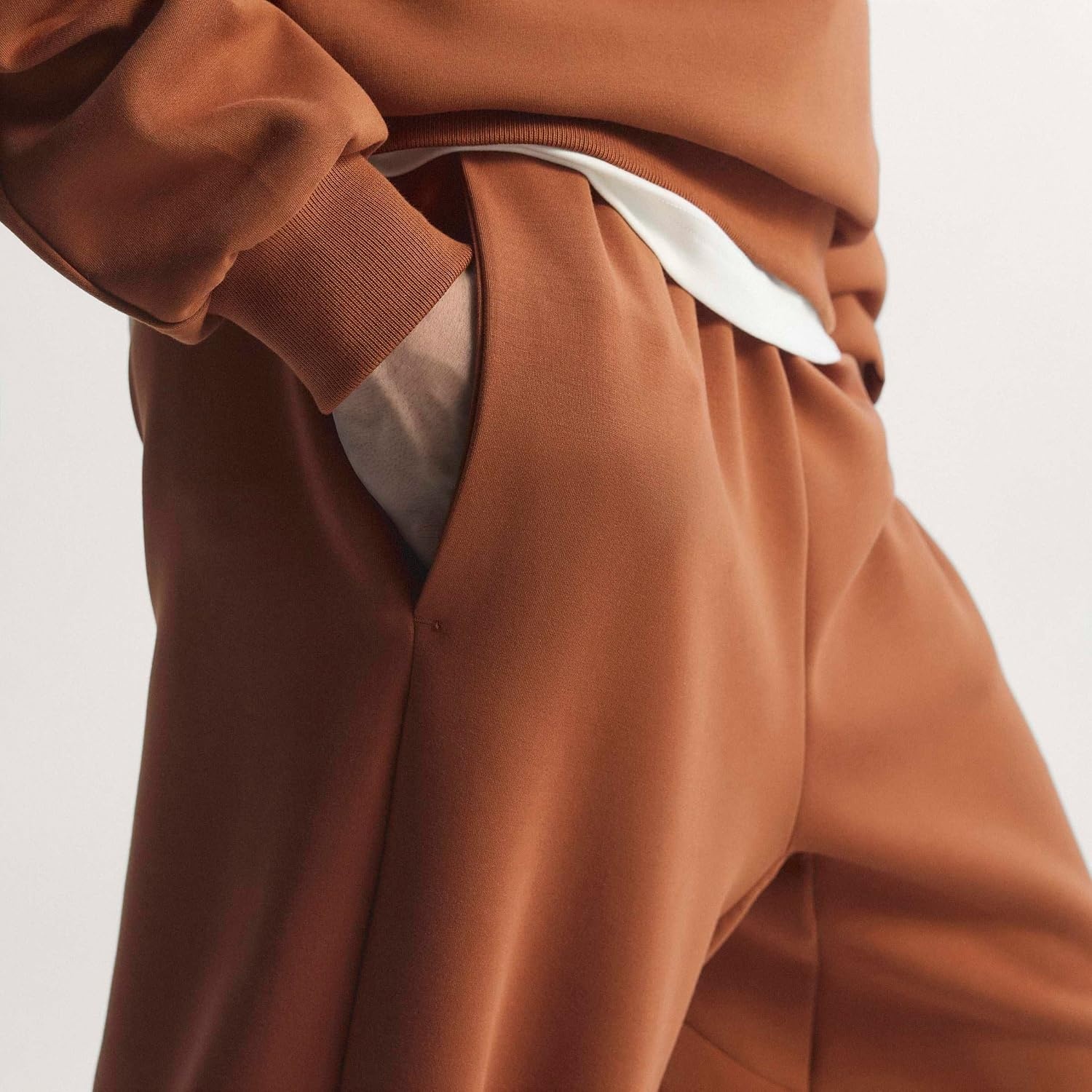 image:imageadidas Mens Soft Lux Loose PantsDusky Bronze