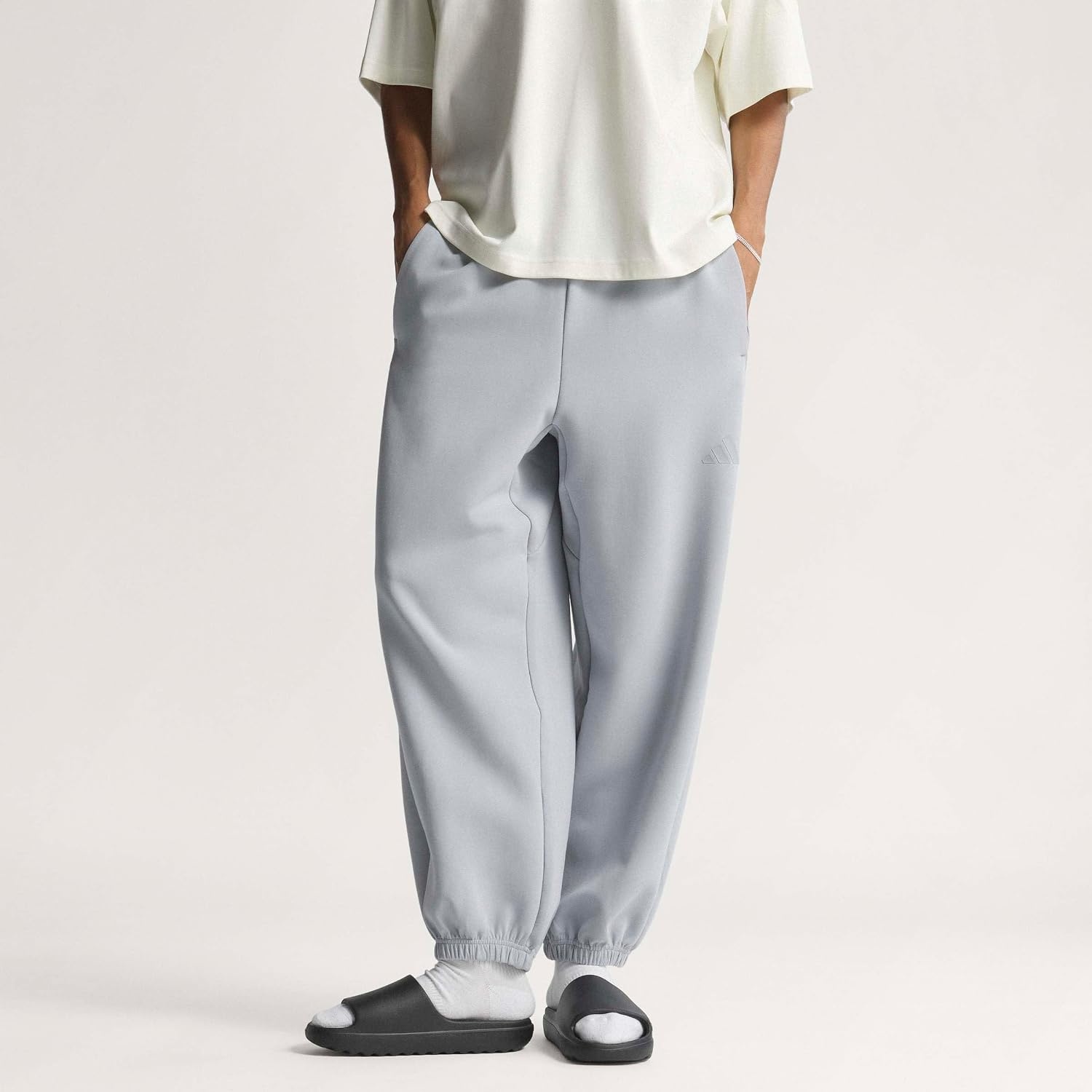 image:imageadidas Mens Soft Lux Loose PantsHalo Silver