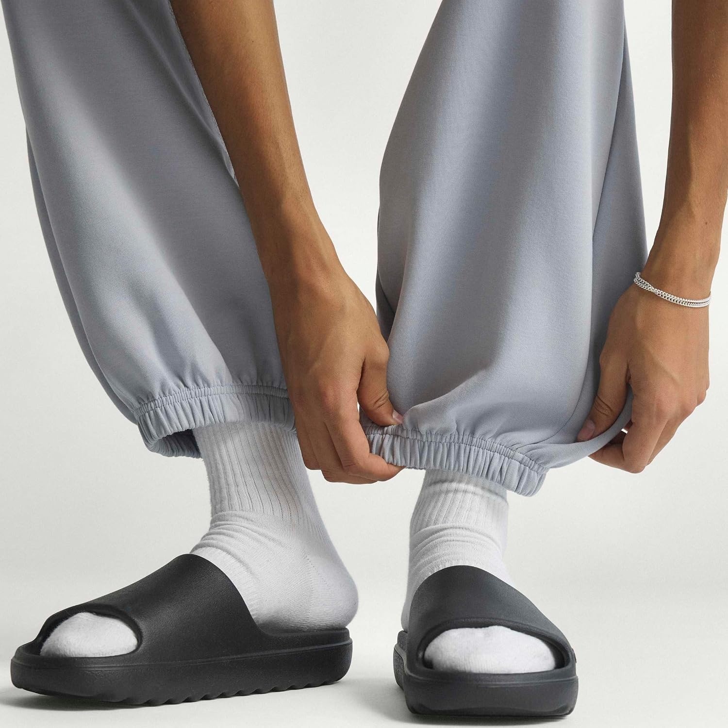 image:imageadidas Mens Soft Lux Loose PantsHalo Silver