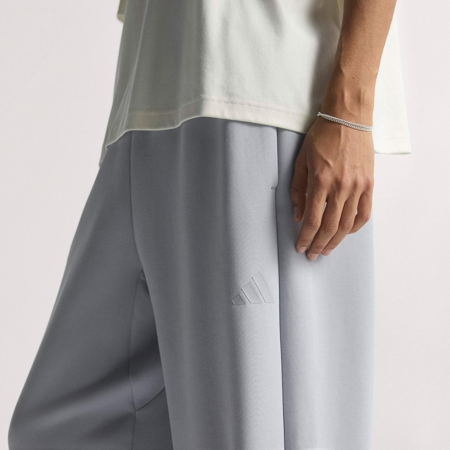 image:imageadidas Mens Soft Lux Loose PantsHalo Silver