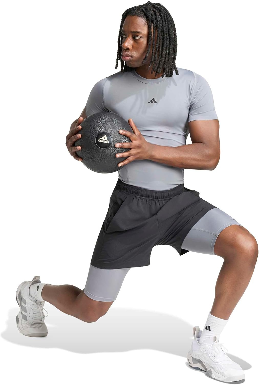 image:imageadidas Mens Techfit Compression Training TShirtGrey
