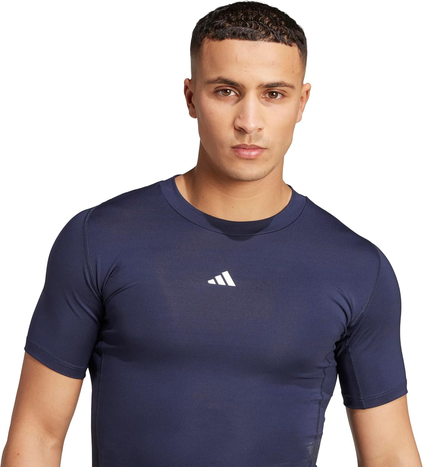 image:imageadidas Mens Techfit Compression Training TShirtLegend Ink
