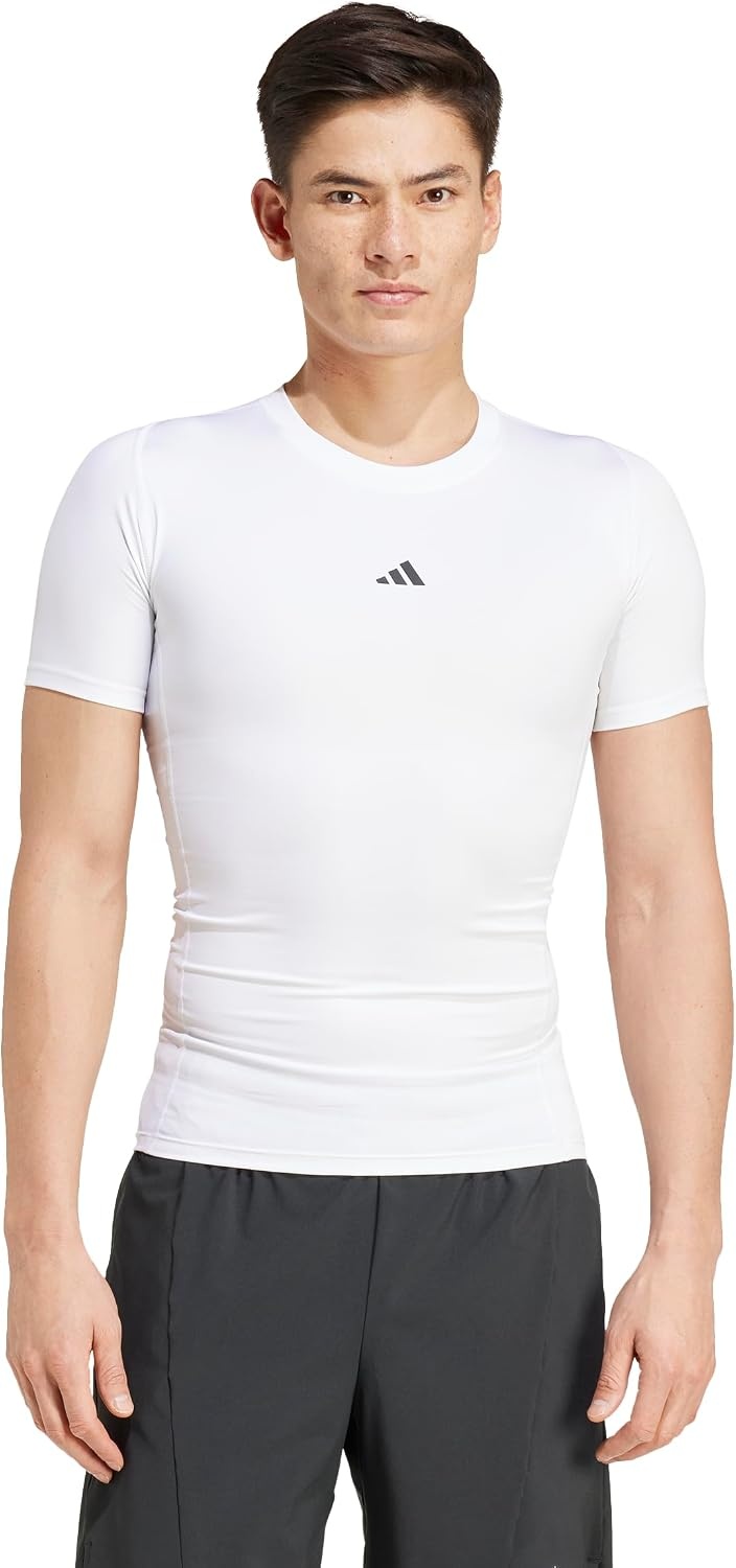 image:imageadidas Mens Techfit Compression Training TShirtWhite