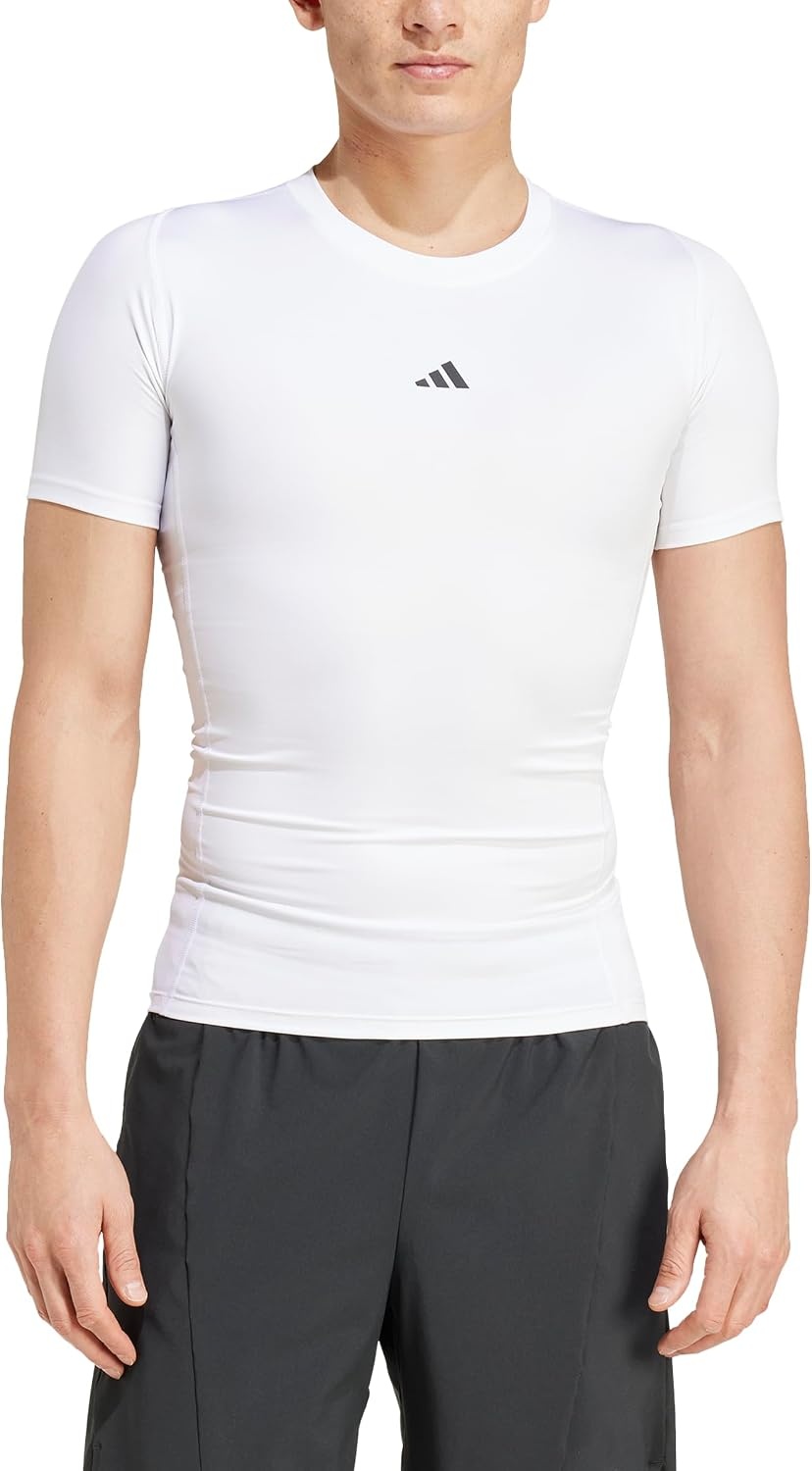 image:imageadidas Mens Techfit Compression Training TShirtWhite