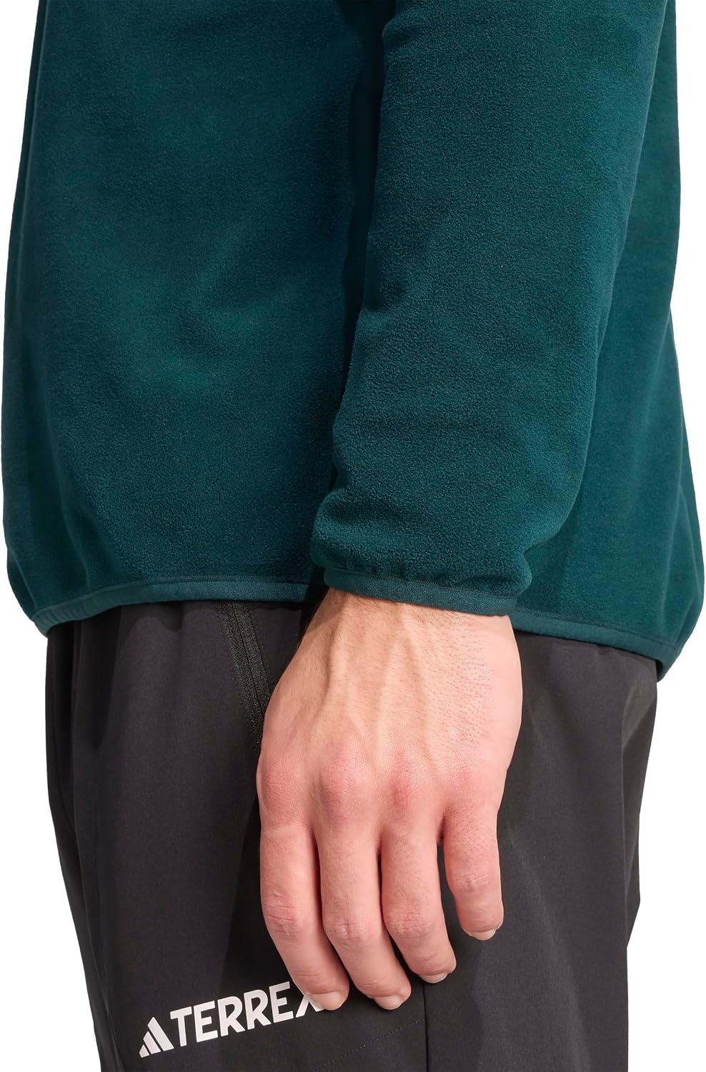 image:imageadidas Mens Terrex Multi Essentials Halfzip Fleece Hiking JacketAurora Ivy