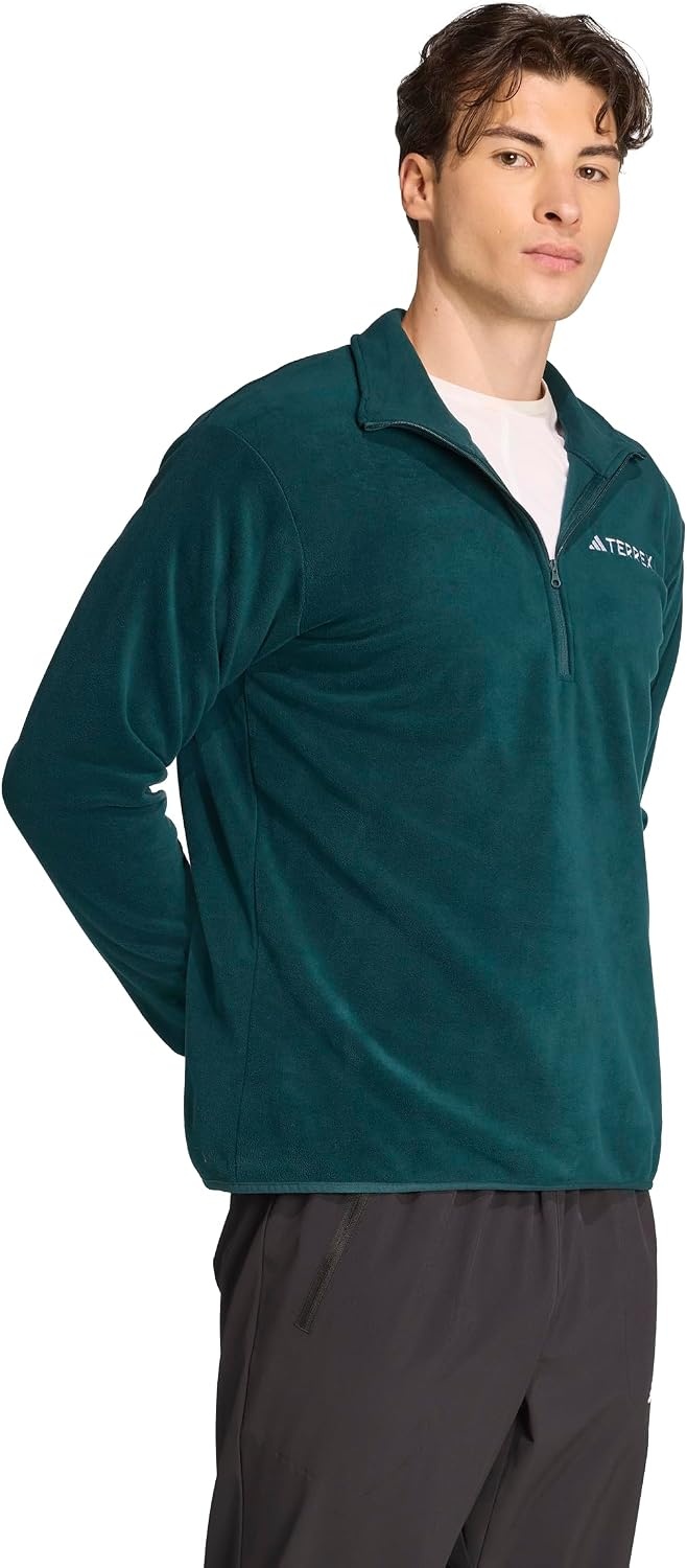 image:imageadidas Mens Terrex Multi Essentials Halfzip Fleece Hiking JacketAurora Ivy