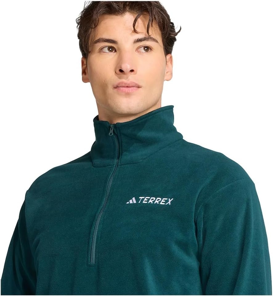 image:imageadidas Mens Terrex Multi Essentials Halfzip Fleece Hiking JacketAurora Ivy