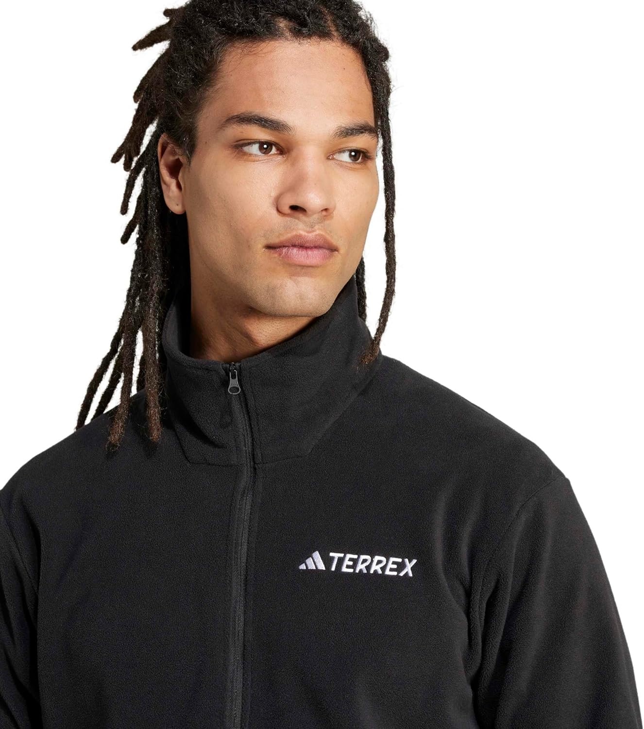 image:imageadidas Mens Terrex Multi Essentials Halfzip Fleece Hiking JacketBlack