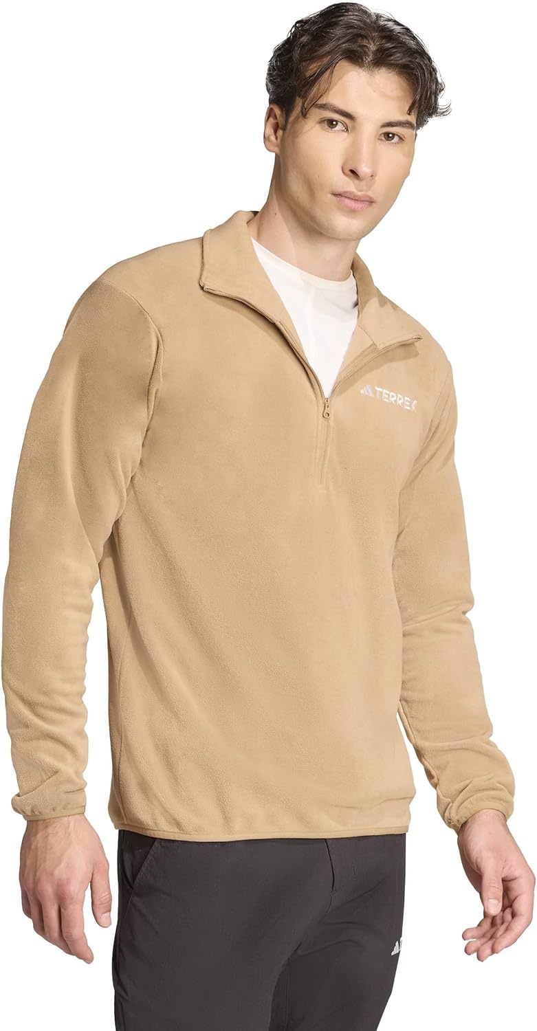 image:imageadidas Mens Terrex Multi Essentials Halfzip Fleece Hiking JacketCardboard