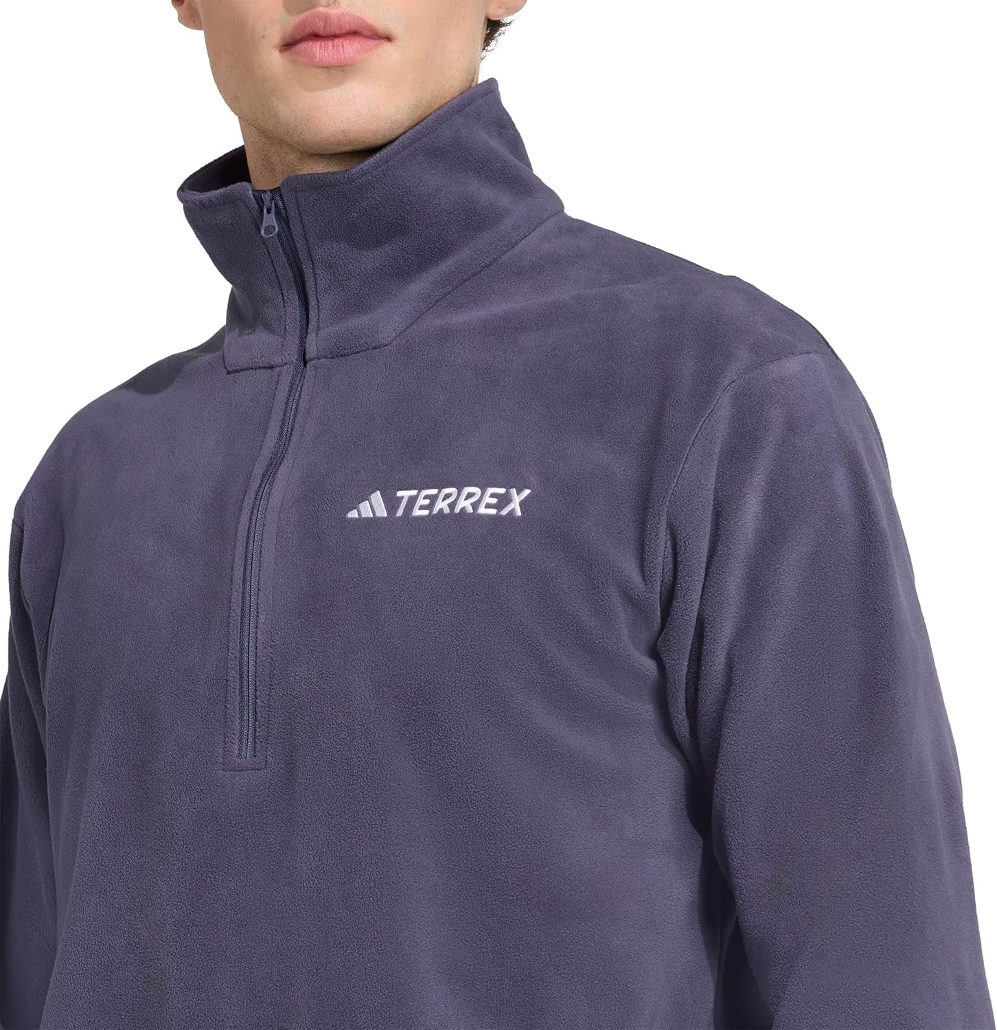 image:imageadidas Mens Terrex Multi Essentials Halfzip Fleece Hiking JacketShadow Navy