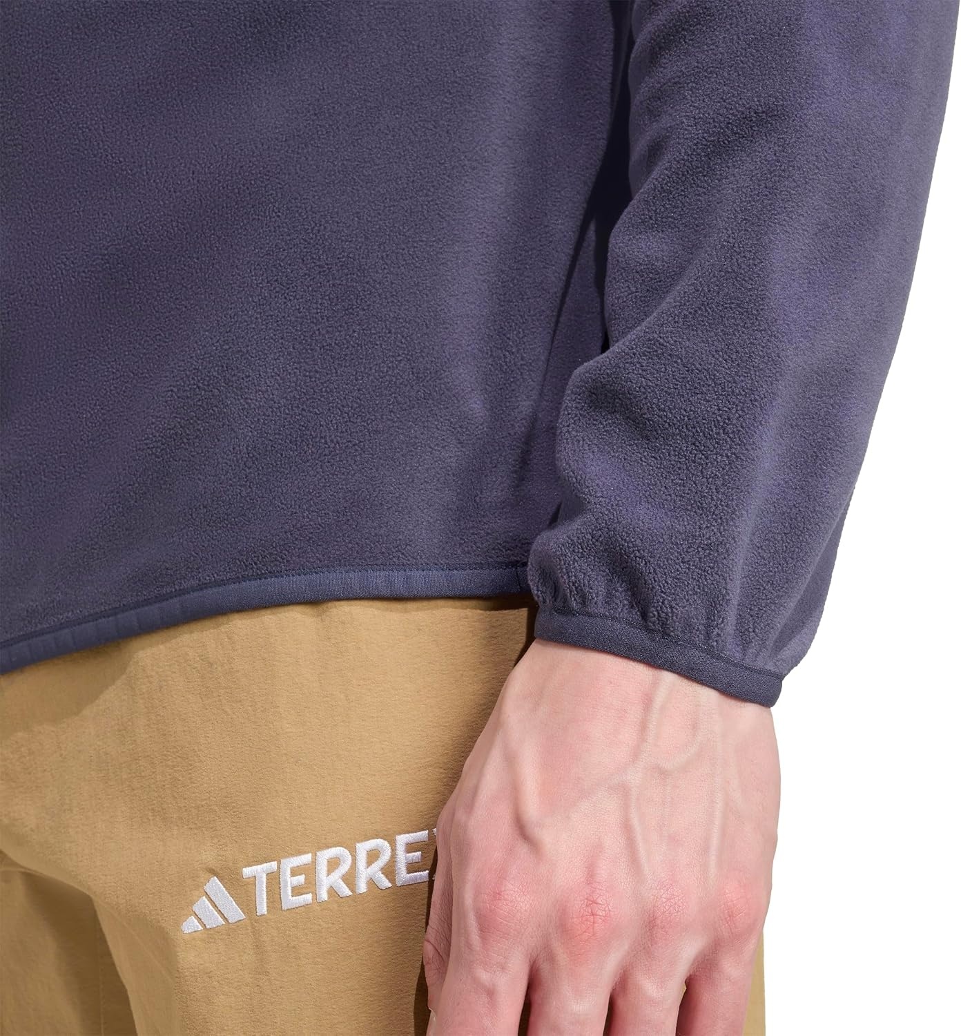 image:imageadidas Mens Terrex Multi Essentials Halfzip Fleece Hiking JacketShadow Navy