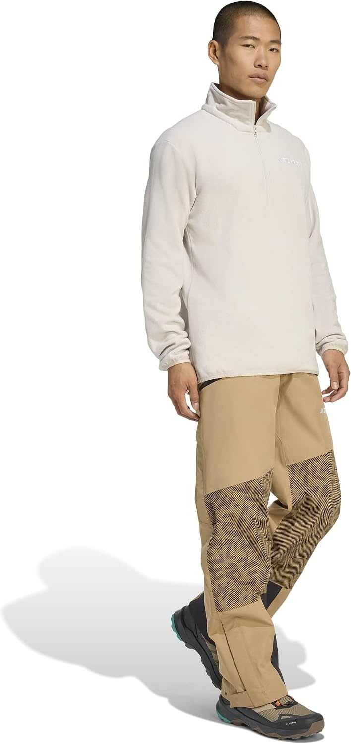image:imageadidas Mens Terrex Multi Essentials Halfzip Fleece Hiking JacketWonder Alumina