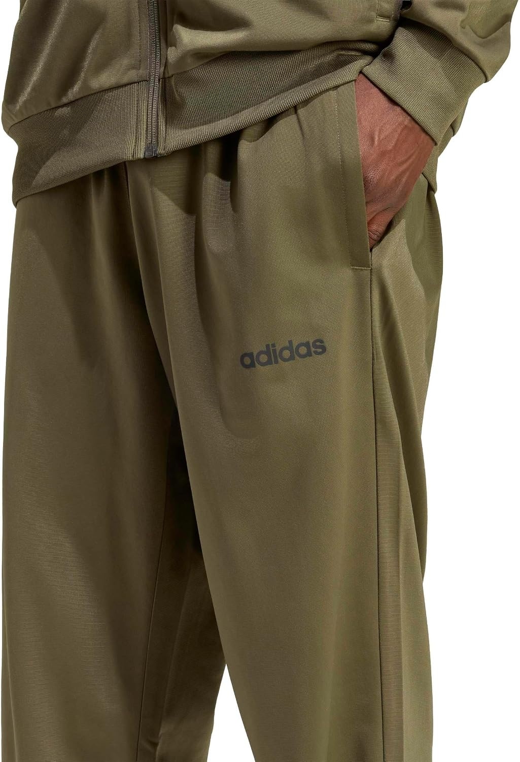 image:imageadidas Mens Train Linear Track SuitOlive Strata
